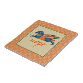 Luttrell Psalter Critter Keramische Tegel Tegeltje (Zijkant)