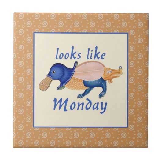 Luttrell Psalter Critter Keramische Tegel Tegeltje (Voorkant)