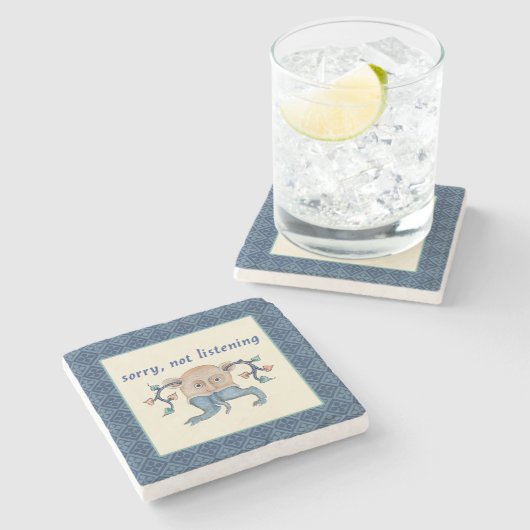 Luttrell Psalter Critter Stone Onderzetter (Zijkant)