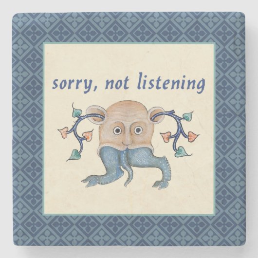 Luttrell Psalter Critter Stone Onderzetter (Voorkant)