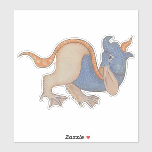 Luttrell Psalter Critter Vinyl Sticker (Vel)