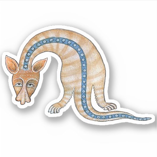 Luttrell Psalter Critter Vinyl Sticker (Voorkant)
