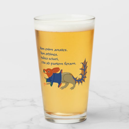 Luttrell Psalter "Eekhoorn" Glazen Tuimelaar (Voorkant gevuld)