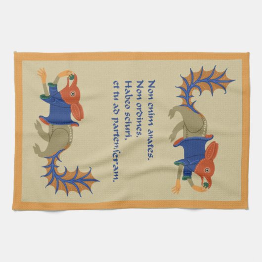 Luttrell Psalter "Eekhoorn" Keukenhanddoek (Horizontaal)