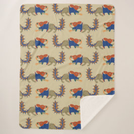 Luttrell Psalter "Eekhoorn" Sherpa Deken