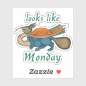 Luttrell Psalter Maandag Vinyl Sticker (Vel)