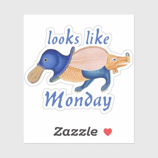 Luttrell Psalter Maandag Vinyl Sticker (Vel)