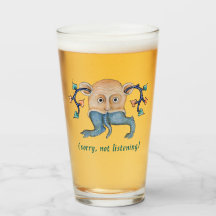 Luttrell Psalter "Niet luisteren" Glazen Tuimelaar