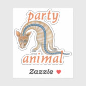 Luttrell Psalter "Party Animal" Vinyl Sticker (Vel)