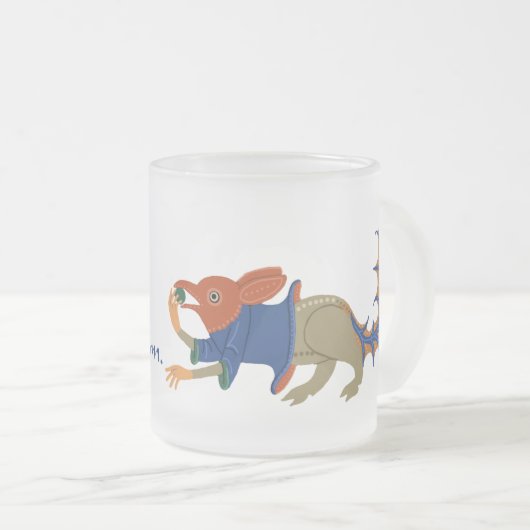 Luttrell Psalter "Squirrel" Matglas Koffiemok (Voorkant rechts)