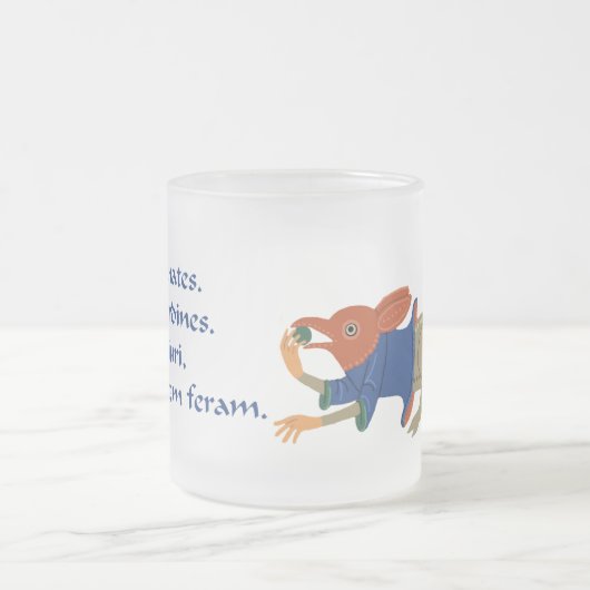 Luttrell Psalter "Squirrel" Matglas Koffiemok (Center)