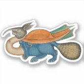Luttrell Psalter Vinyl Sticker (Voorkant)