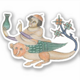 Luttrell Psalter Vinyl Sticker