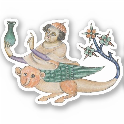 Luttrell Psalter Vinyl Sticker (Voorkant)