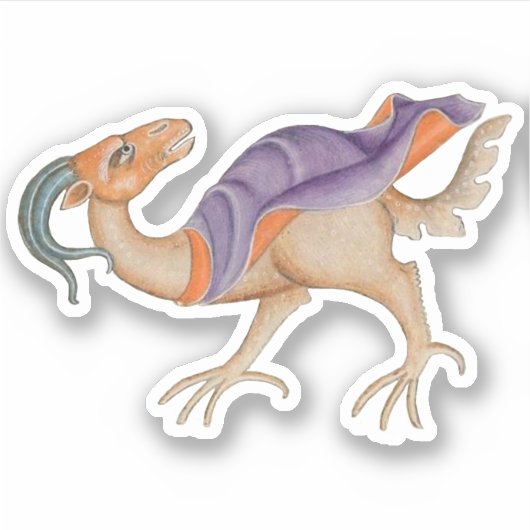 Luttrell Psalter Vinyl Sticker (Voorkant)