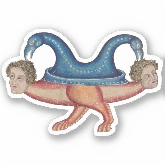 Luttrell Psalter Vinyl Sticker (Voorkant)