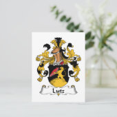 Lutz Family Crest Briefkaart (Staand voorkant)