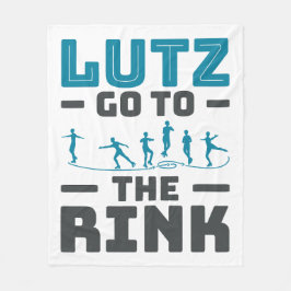 Lutz Ga naar de Rink Kunst Schaatsen Mannen Fleece Deken