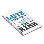 Lutz Ga naar de Rink Kunst Schaatsen Mannen Notitieboek (Rechterzijde)