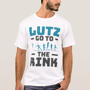 Lutz Ga naar de Rink Kunst Schaatsen Mannen T-shirt