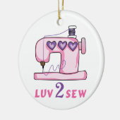 Luv 2 Sew Keramisch Ornament (Links)