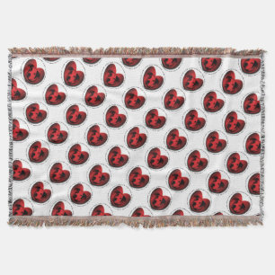 Luv-A-Bull American Bulldog Pit Bull Heart Deken