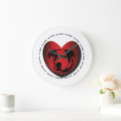 Luv-A-Bull American Bulldog Pit Bull Heart Grote Klok (Huis)