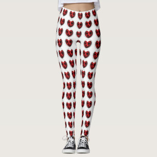 Luv-A-Bull American Bulldog Pit Bull Heart Leggings
