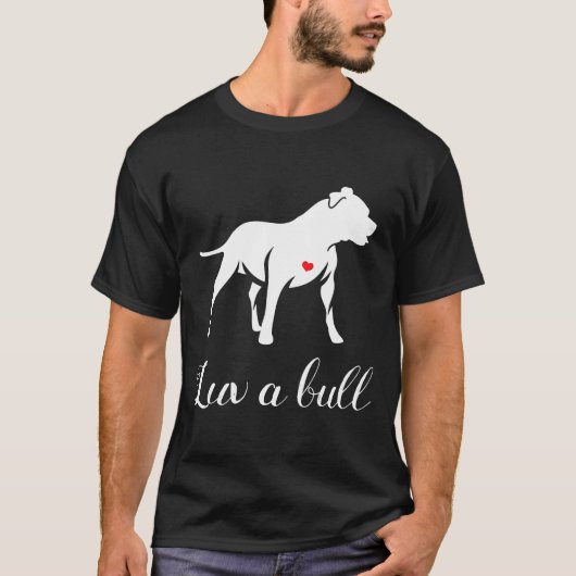 Luv A Bull Pitbull Dog T-shirt (Voorkant)