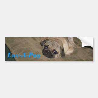 Luv-A-Pug Bumpersticker