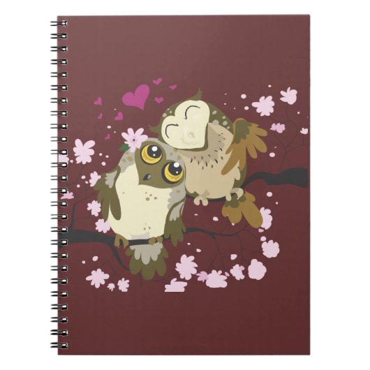 Luv Bird Owls~ notitieboek (Voorkant)