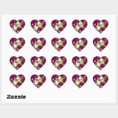 Luv Birds~owl Hart Sticker (Vel)