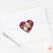 Luv Birds~owl Hart Sticker (Envelop)