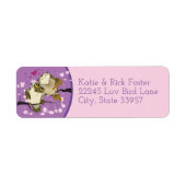 Luv Birds Owls Burbs of a Feather Forever Etiket (Voorkant)