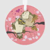 Luv Birds Round Ornament (achterkant)