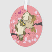 Luv Birds Round Ornament (voorkant)