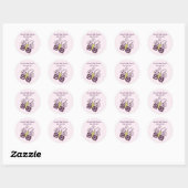 Luv Bug/Ladybug/Butterfly-sticker/Label/zegel Ronde Sticker (Vel)