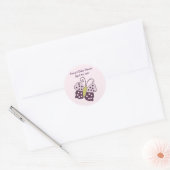 Luv Bug/Ladybug/Butterfly-sticker/Label/zegel Ronde Sticker (Envelop)