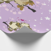 luv burd owls cadeaupapier (Hoek)