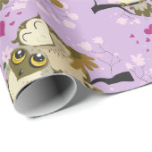 luv burd pols met een veer cadeaupapier (Rol Hoek)