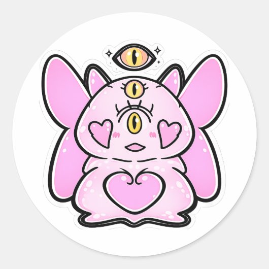 Luv de Kageko Fantasy Wezen Sticker (Voorkant)