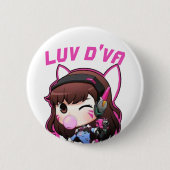 Luv D'Va Ronde Button 5,7 Cm (Voorkant)