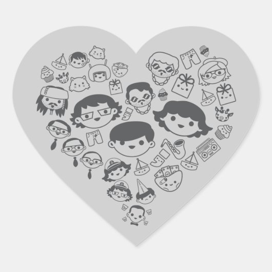 Luv Hart Sticker (Voorkant)