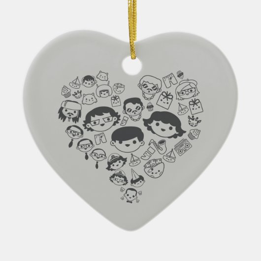 Luv Keramisch Ornament (Voorkant)