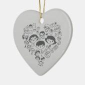 Luv Keramisch Ornament (Links)