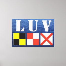 LUV MARINE STIJL 40x60 Canvas Afdruk