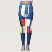 LUV MARINE STIJL LEGGINGS (Voorkant)