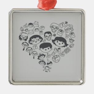 Luv Metalen Ornament