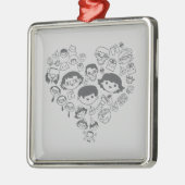 Luv Metalen Ornament (Links)