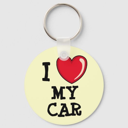 Luv Mijn auto! Sleutelhanger (Voorkant)